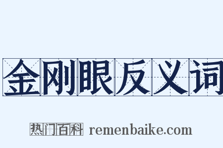 金刚眼反义词是什么意思的图片